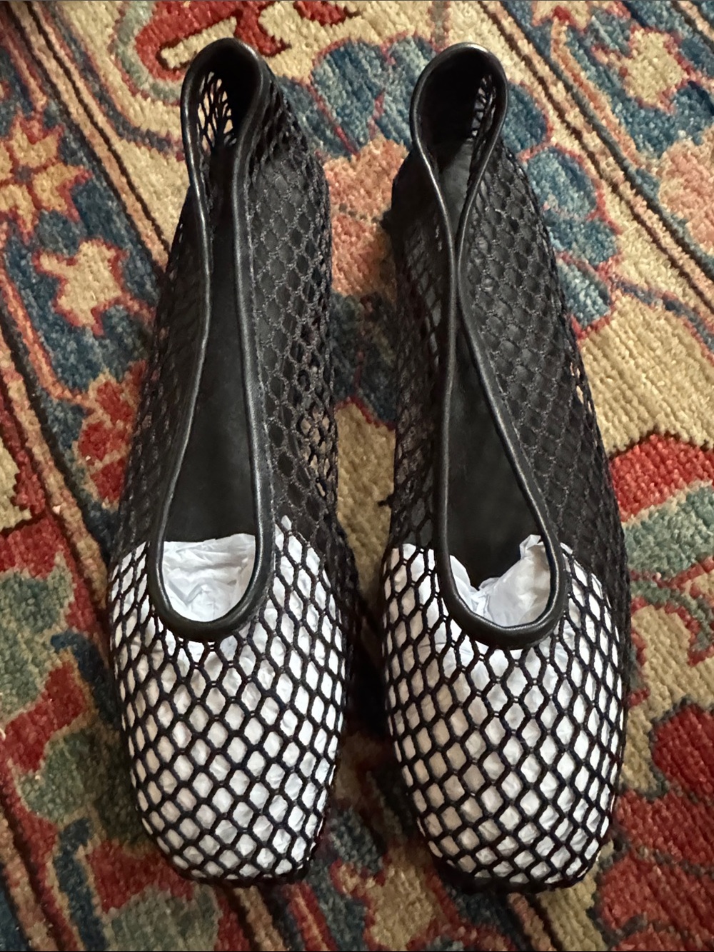Tony Bianco Black Mesh Ballet Flats - BUZZ